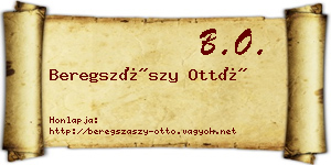 Beregszászy Ottó névjegykártya