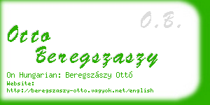 otto beregszaszy business card
