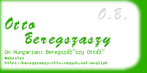 otto beregszaszy business card